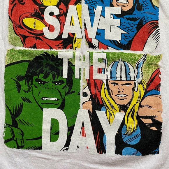 Marvel Toddler Boys 5T Save The Day Iron Man Captain America Hulk Thor T-Shirt - Picture 3 of 12